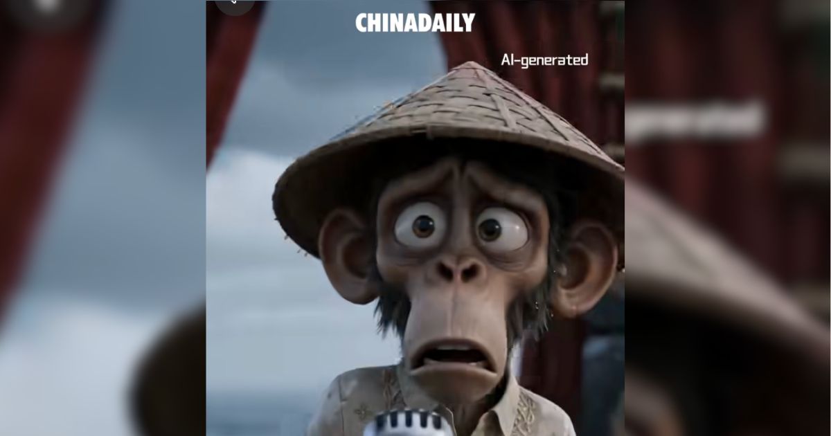 China Daily’s AI-generated video depicts the Philippines as a monkey