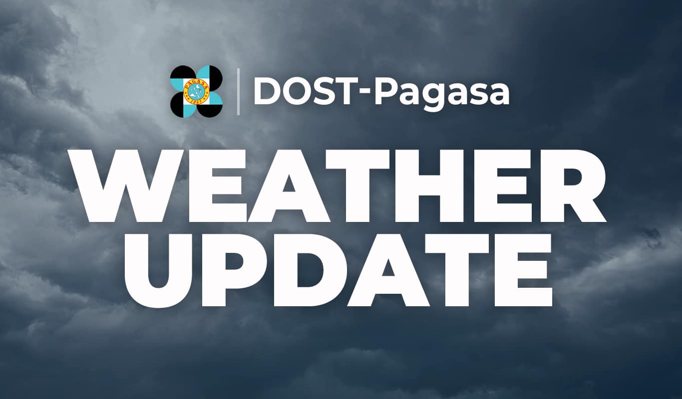 Pagasa: Heavy to intense rain to hit parts of Luzon Saturday afternoon