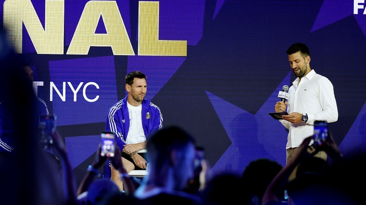 Djokovic asks Messi about handling pressure. Argentina star's response is gold