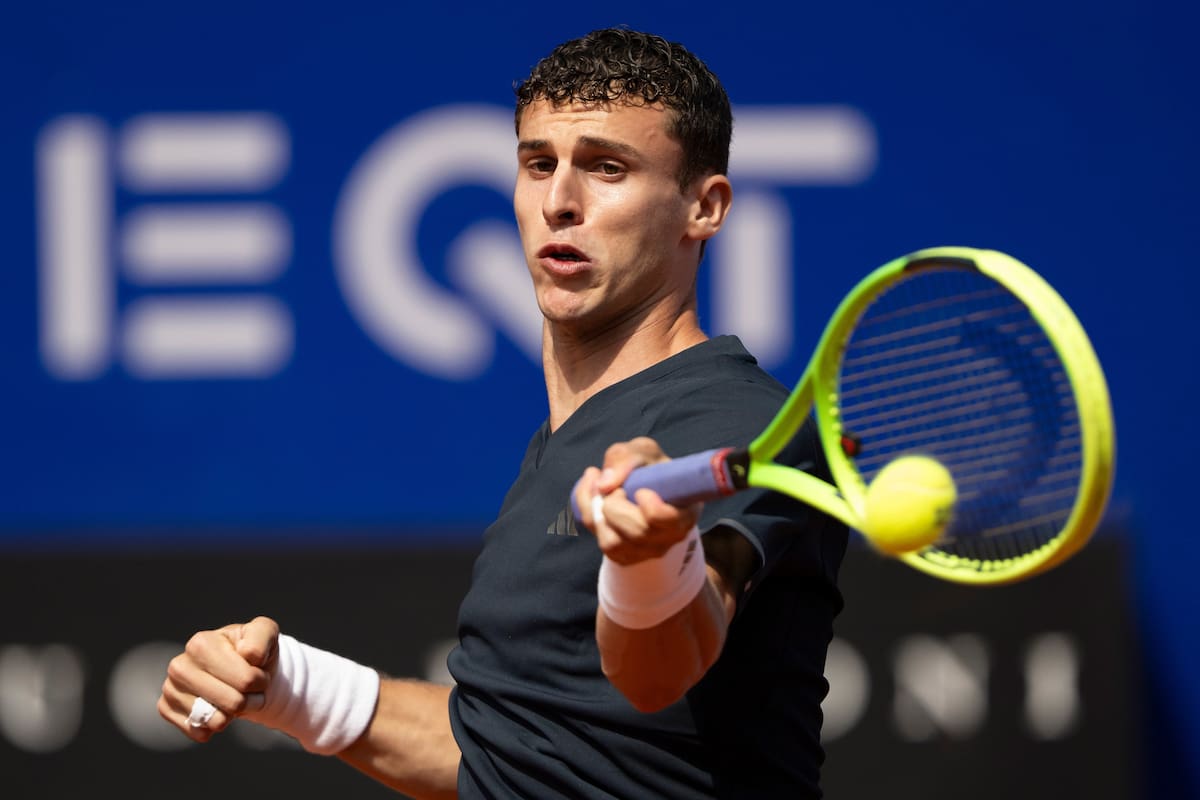 Juan Manuel Cerúndolo perdió ante Collignon y quedó eliminado en las semifinales de Gstaad