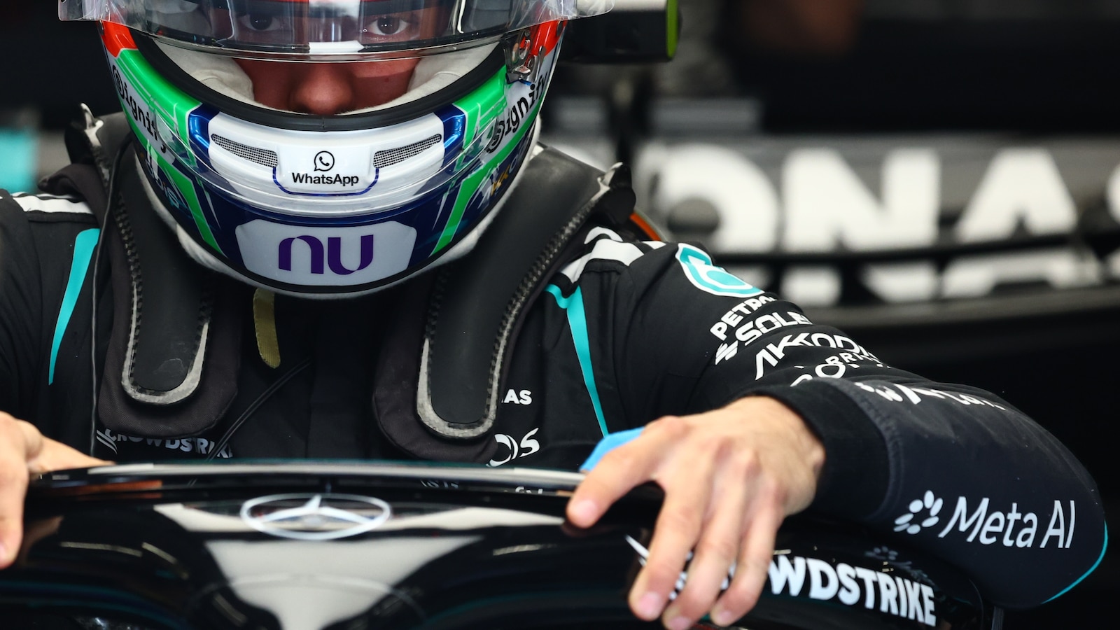 Mercedes driver Kimi Antonelli qualifies on pole for F1's Belgian Grand Prix