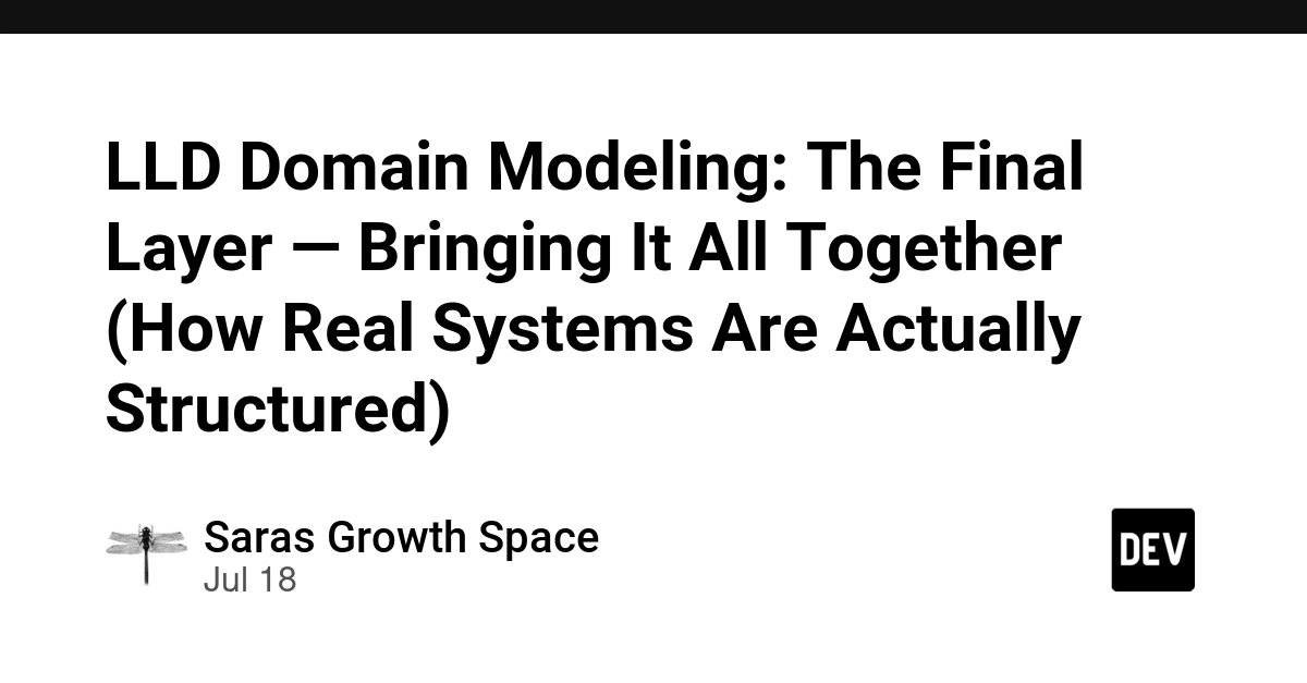LLD Domain Modeling: The Final Layer — Bringing It All Together (How Real Systems Are Actually Structured)