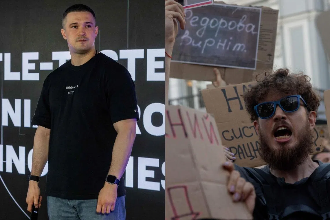 Zelensky mulls army changes as protests over defence minister’s removal rock Ukraine for a third day