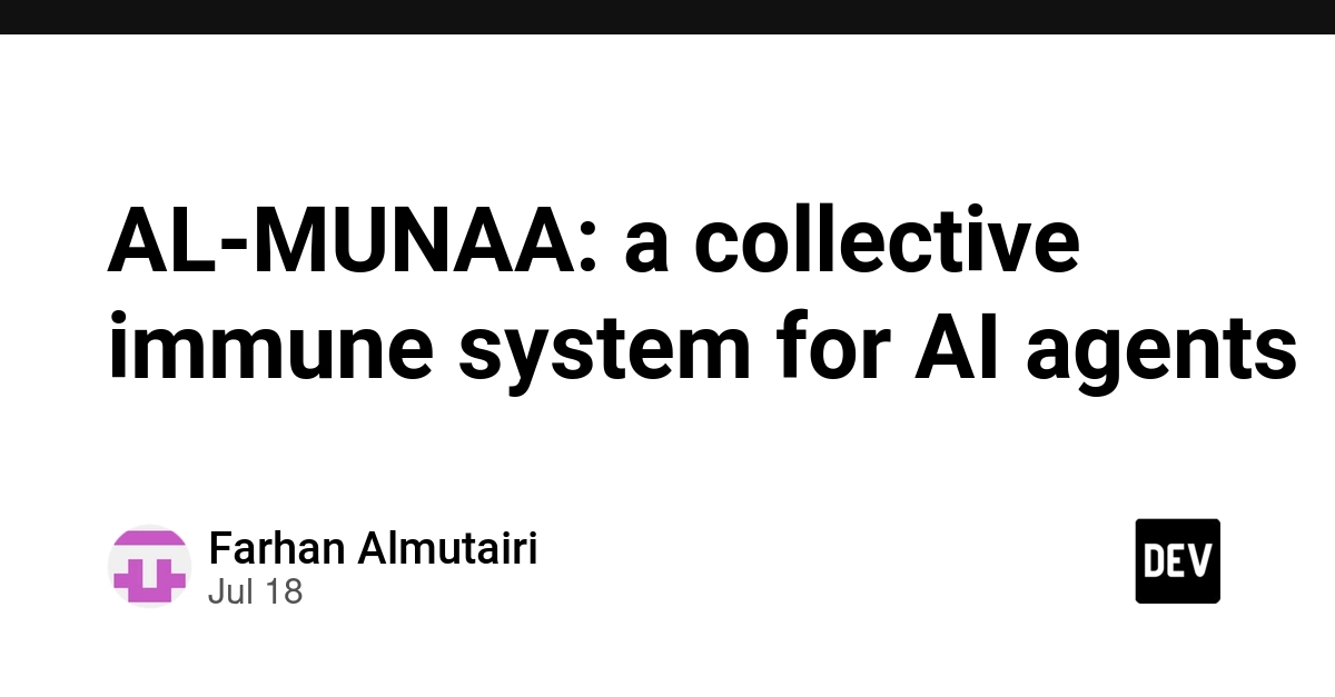 AL-MUNAA: a collective immune system for AI agents