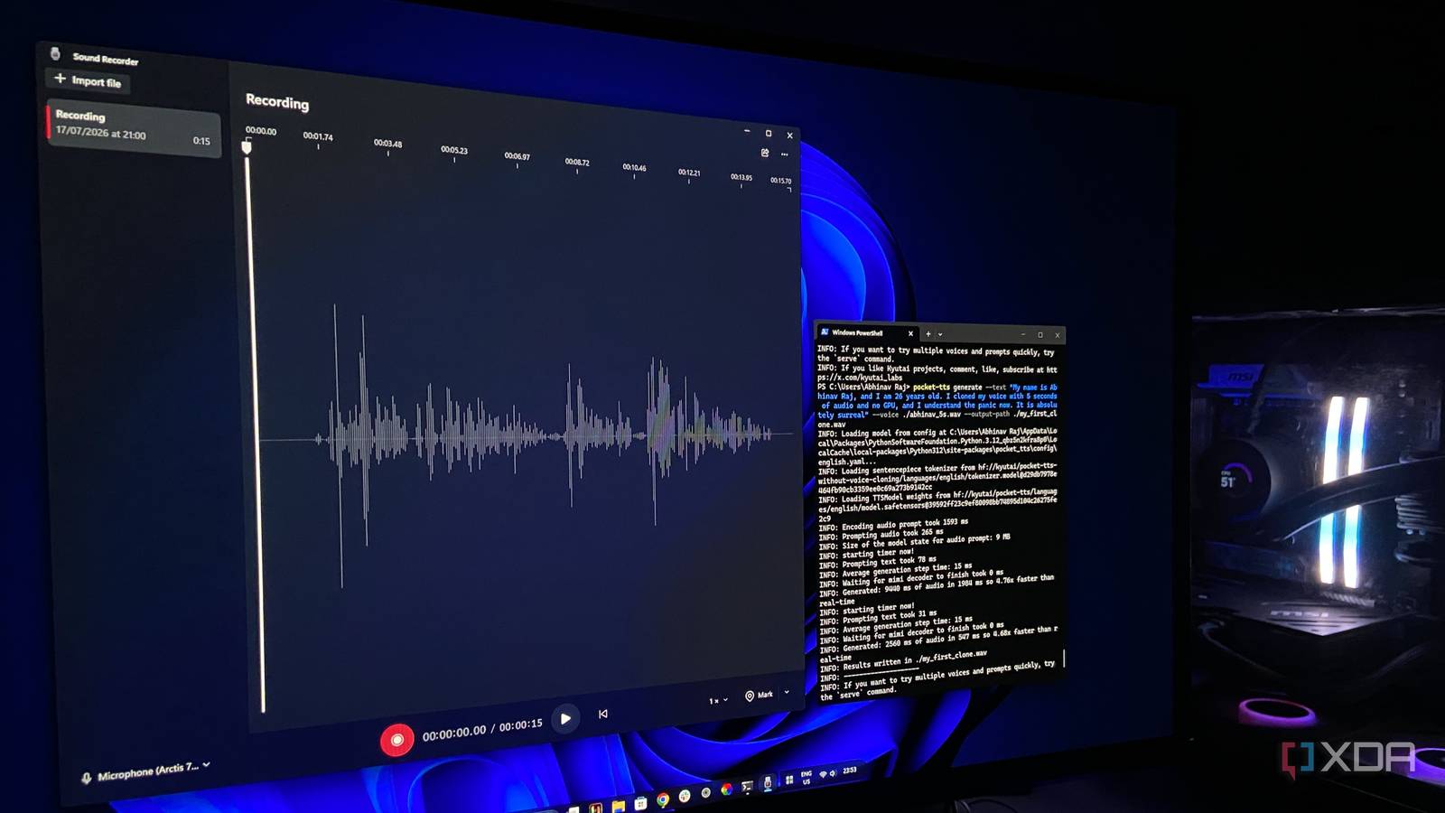 I cloned my voice with 5 seconds of audio and no GPU, and I understand the panic now