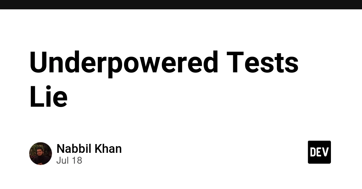 Underpowered Tests Lie