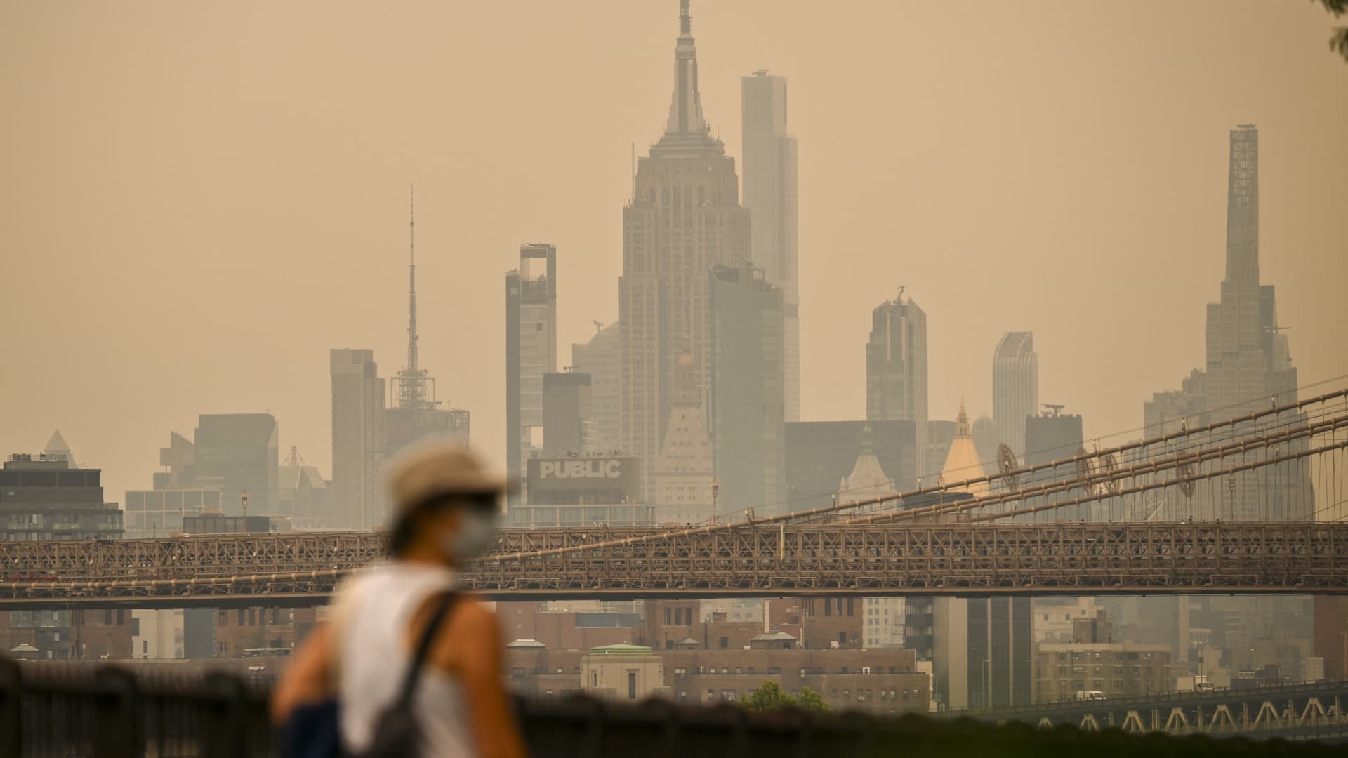 Thunderstorms will clear wildfire smoke from Northeast ahead of World Cup final, meteorologists say