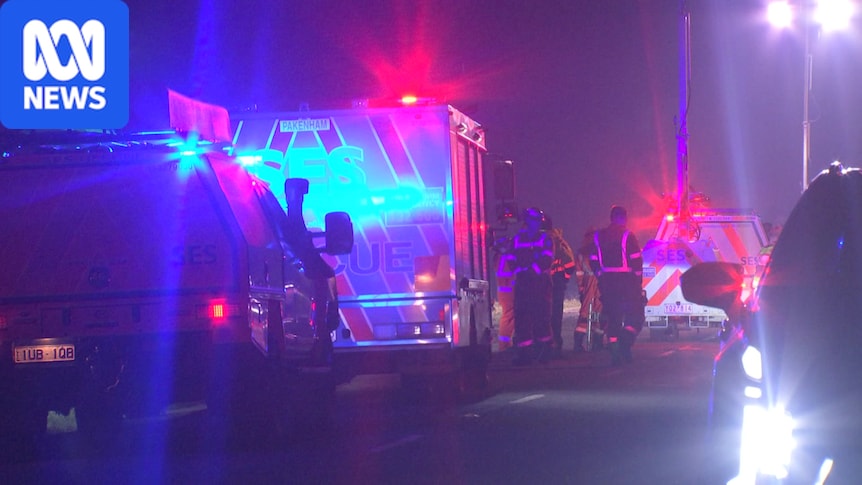 Woman fighting for life after late-night crash south-east of Melbourne