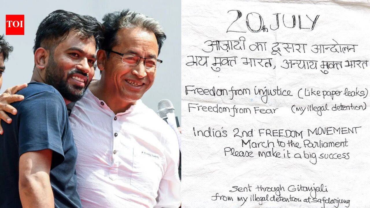 'India's 2nd freedom movement': Wangchuk's message from hospital ahead of CJP's July 20 march