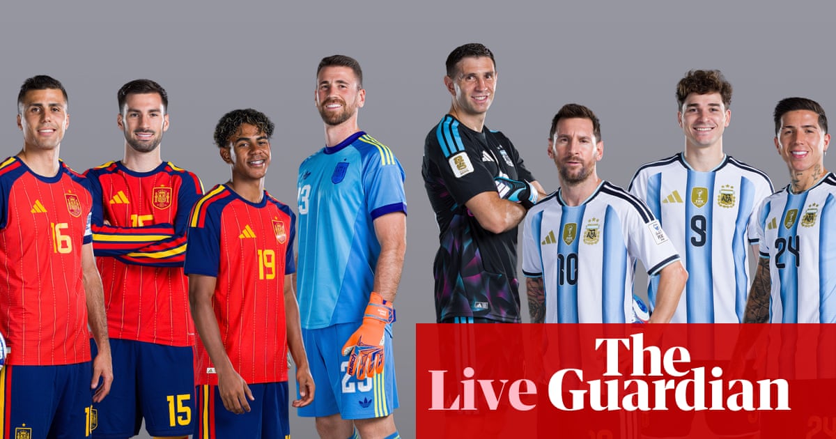 World Cup 2026: Spain v Argentina final buildup; England win 10-goal thriller – live
