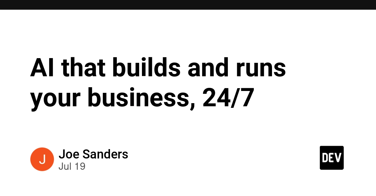 AI that builds and runs your business, 24/7
