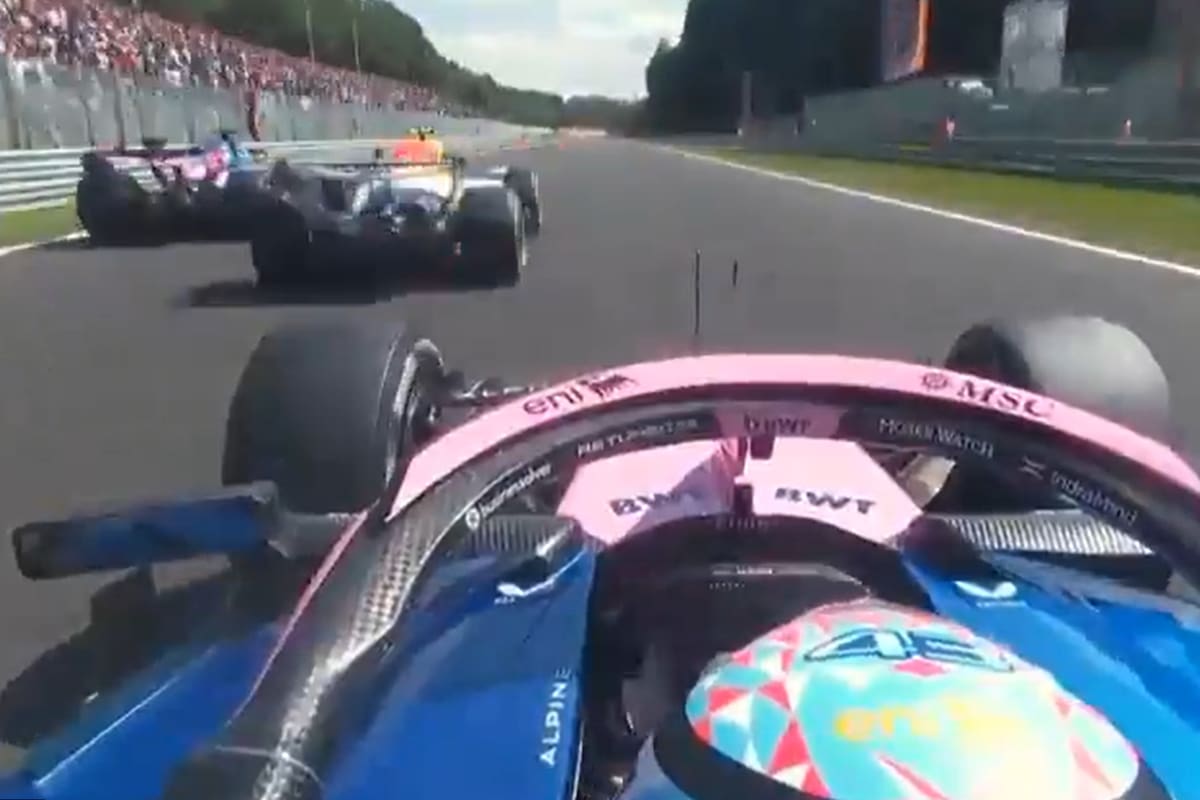 El gran adelantamiento de Franco Colapinto en el Gran Premio de Bélgica: pasó a Lawson y a Gasly