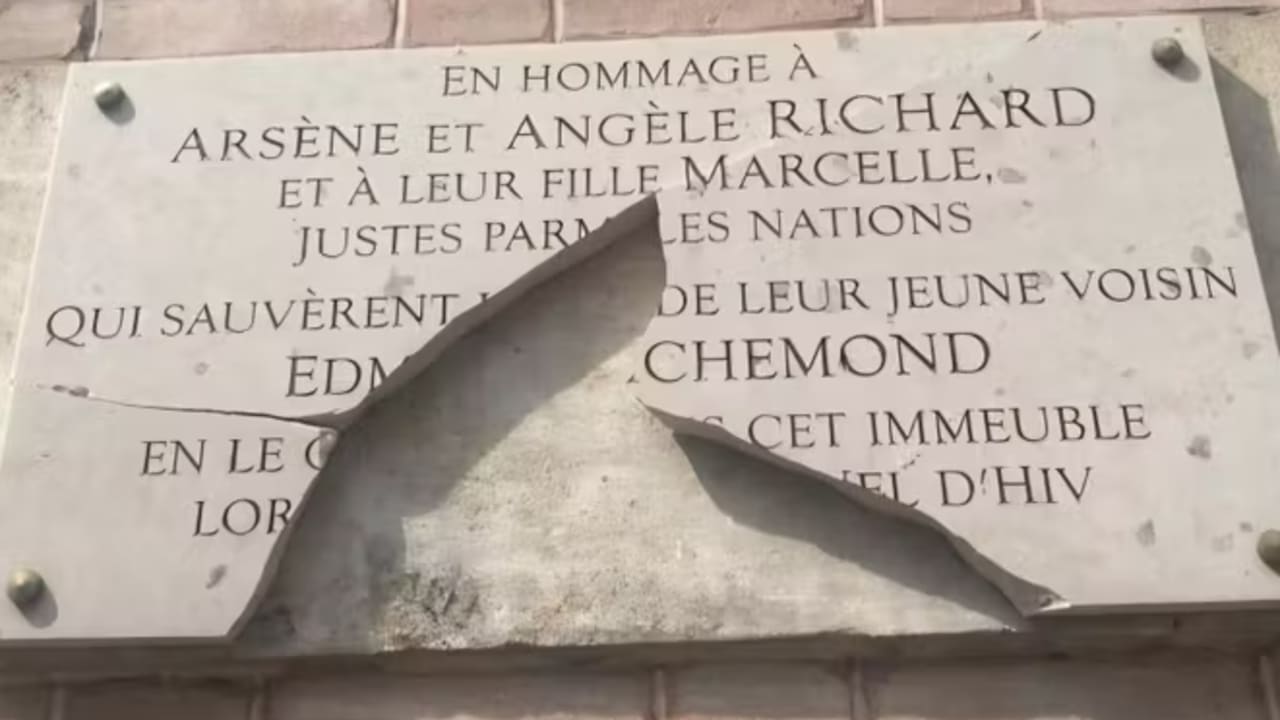 Paris plaque honoring Holocaust rescuers vandalized before Vel d’Hiv commemoration