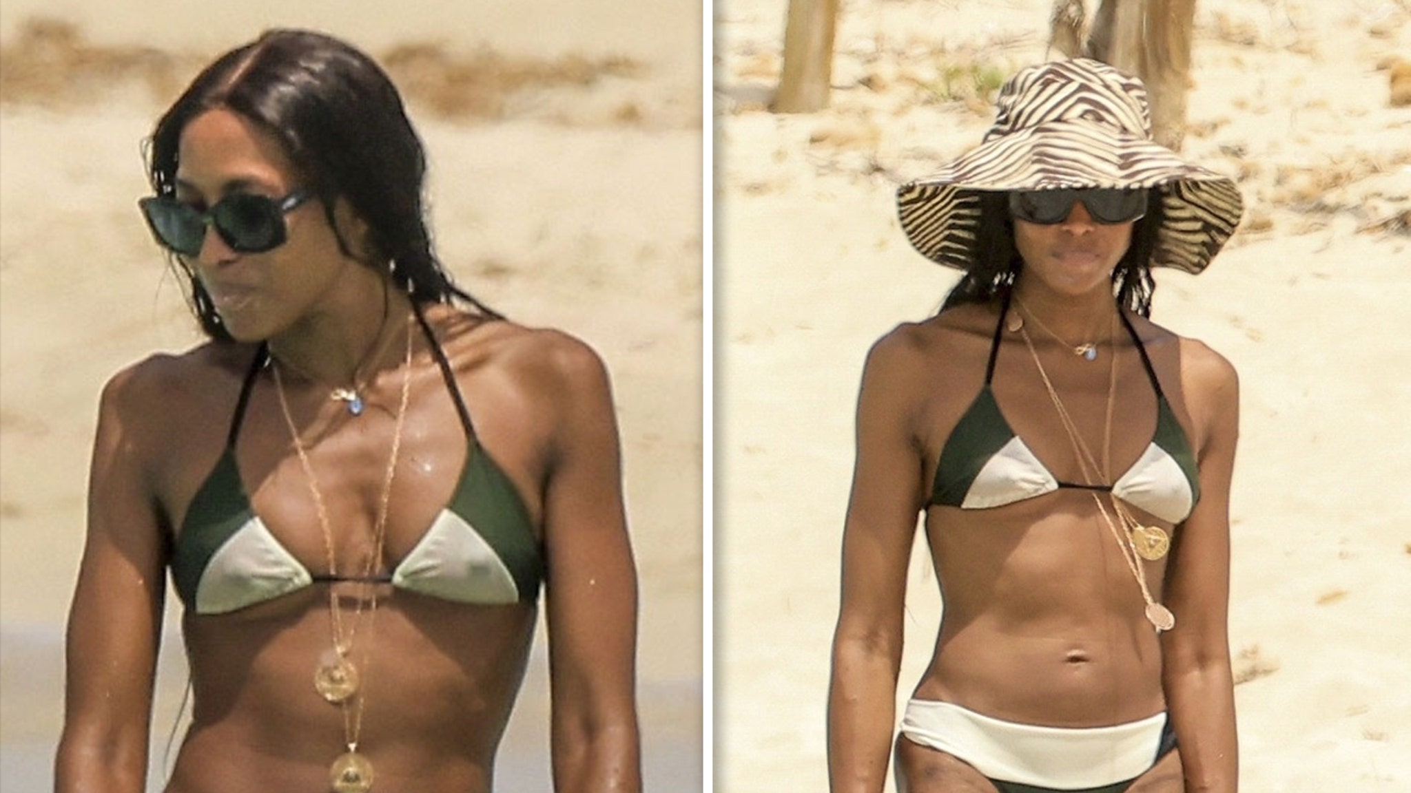 Naomi Campbell Shows Off Bikini Body During Ibiza Beach Day