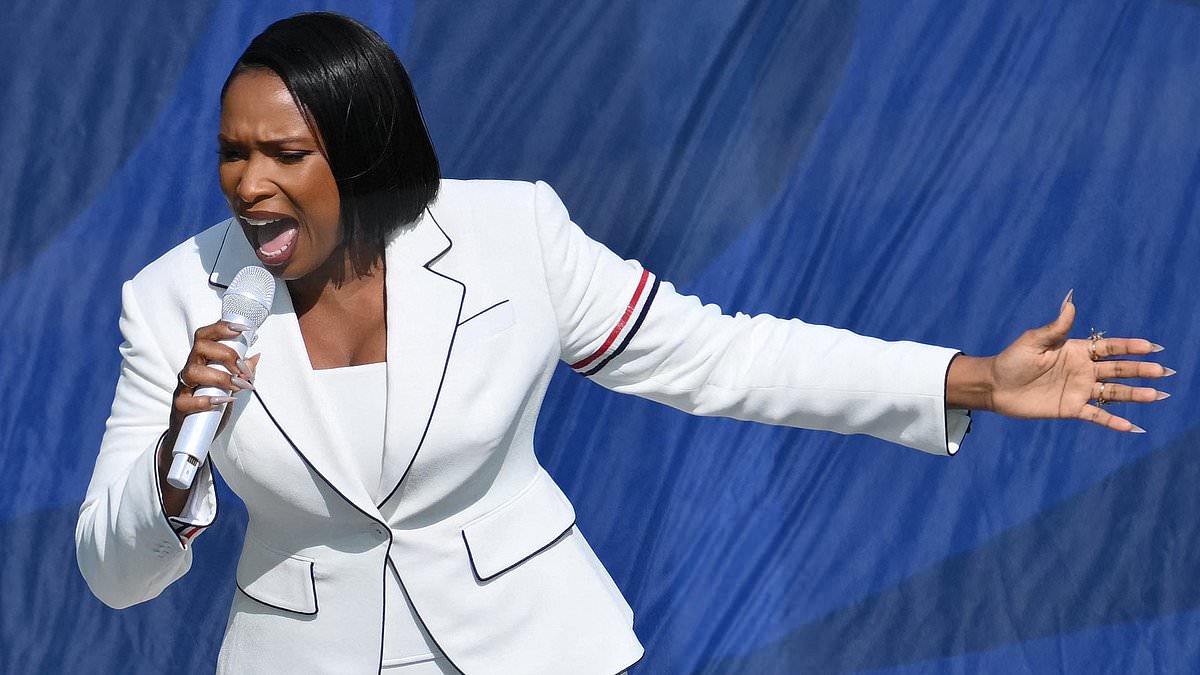 World Cup fans fume over Jennifer Hudson's US national anthem performance at the final... a fortnight after team got knocked out