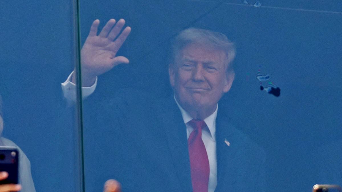 Inside Trump's packed MetLife suite for World Cup final: FIFA boss and Spain's prime minister cozy up to US president and family