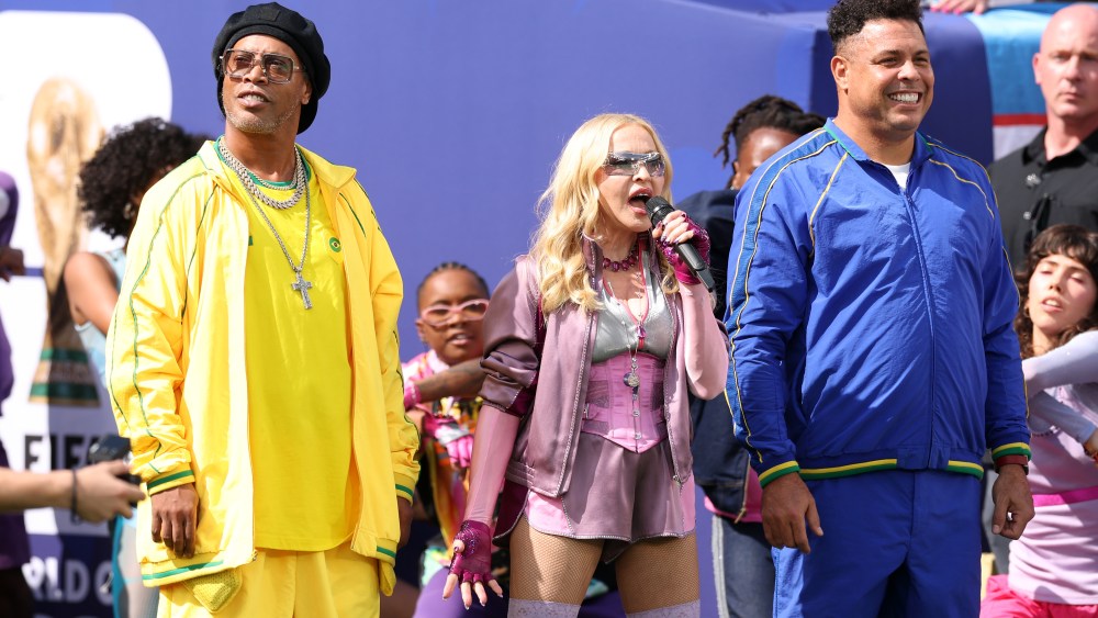 Madonna, BTS, Justin Bieber and Shakira Join Forces for Blink-and-You’ll-Miss-‘Em Moments in a Cluster-FIFA of a Halftime Show