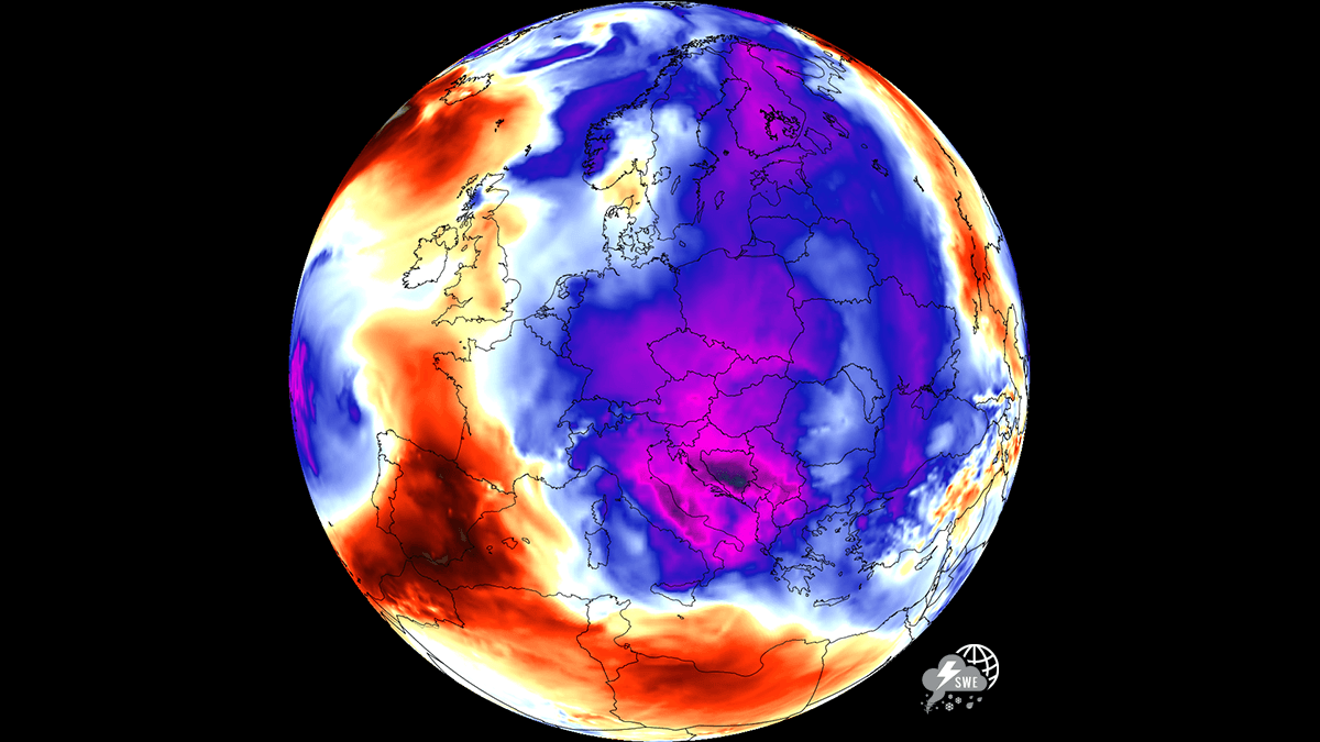 Dramatic Cold Wave Breaks Extreme Heat Across Central Europe and The Balkans