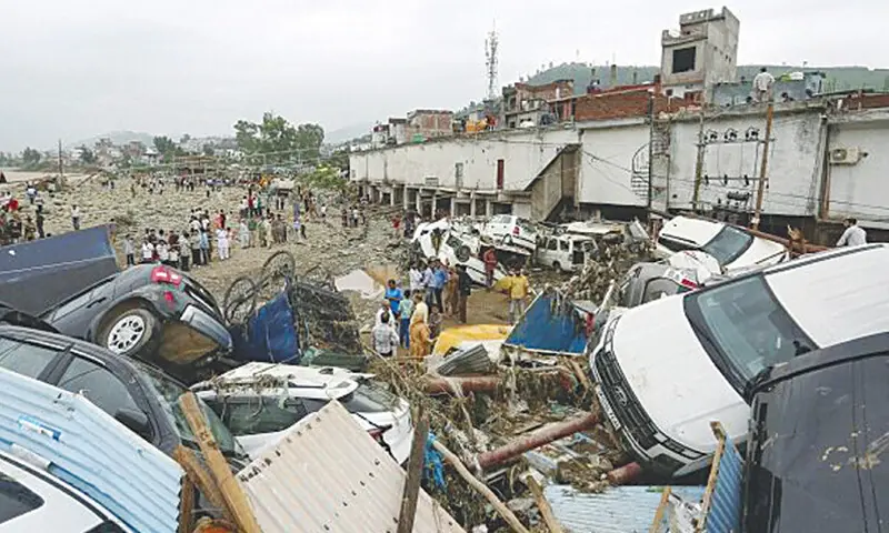 Chenab flows surge after floods in held Kashmir
