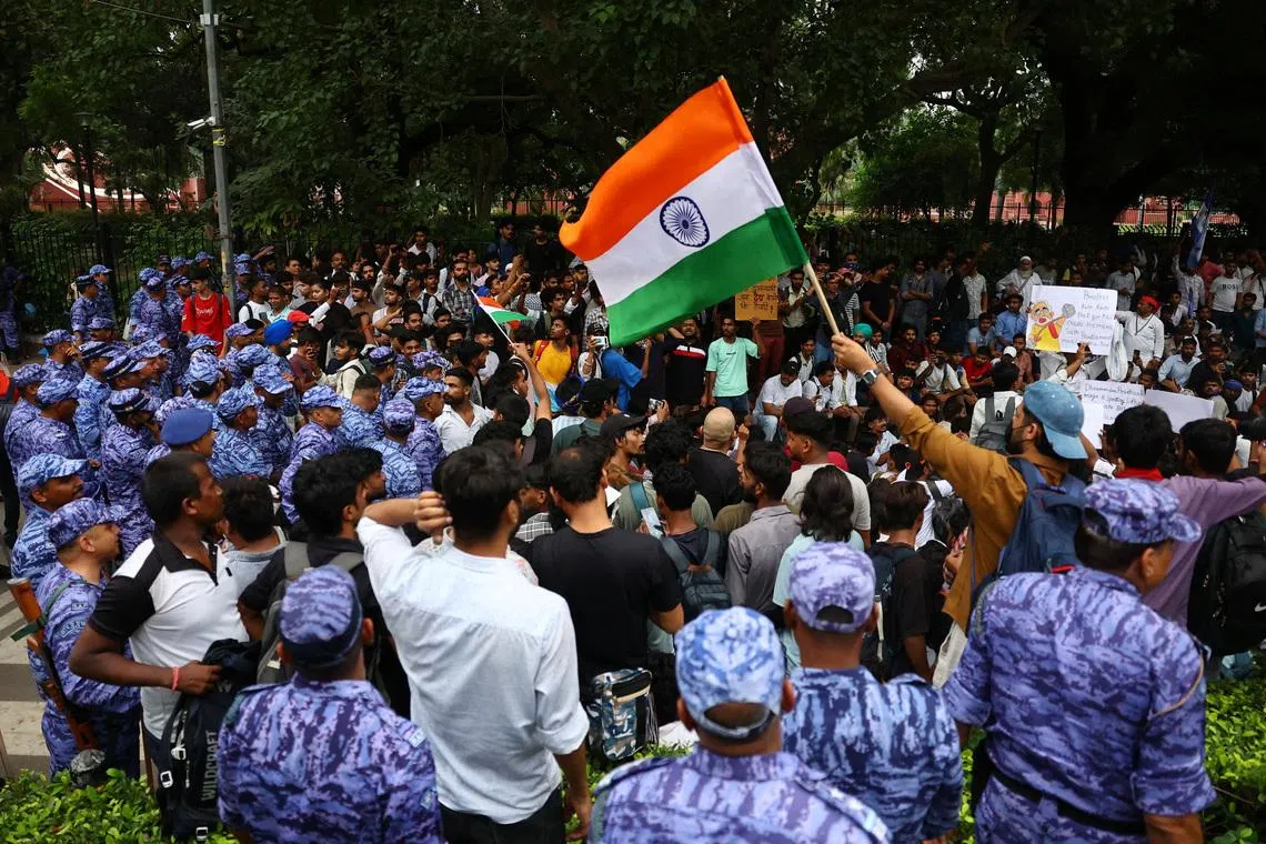 India's cockroach movement supporters gather to march despite police ban