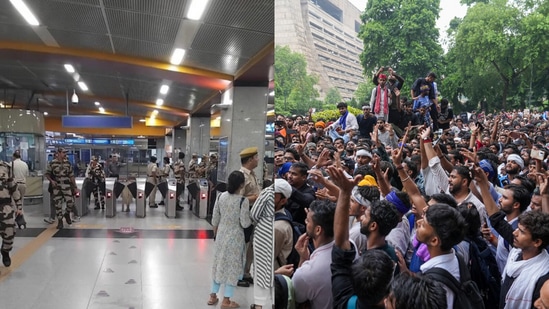 Janpath, Patel Chowk and Rajiv Chowk metro gates shut ahead of CJP march