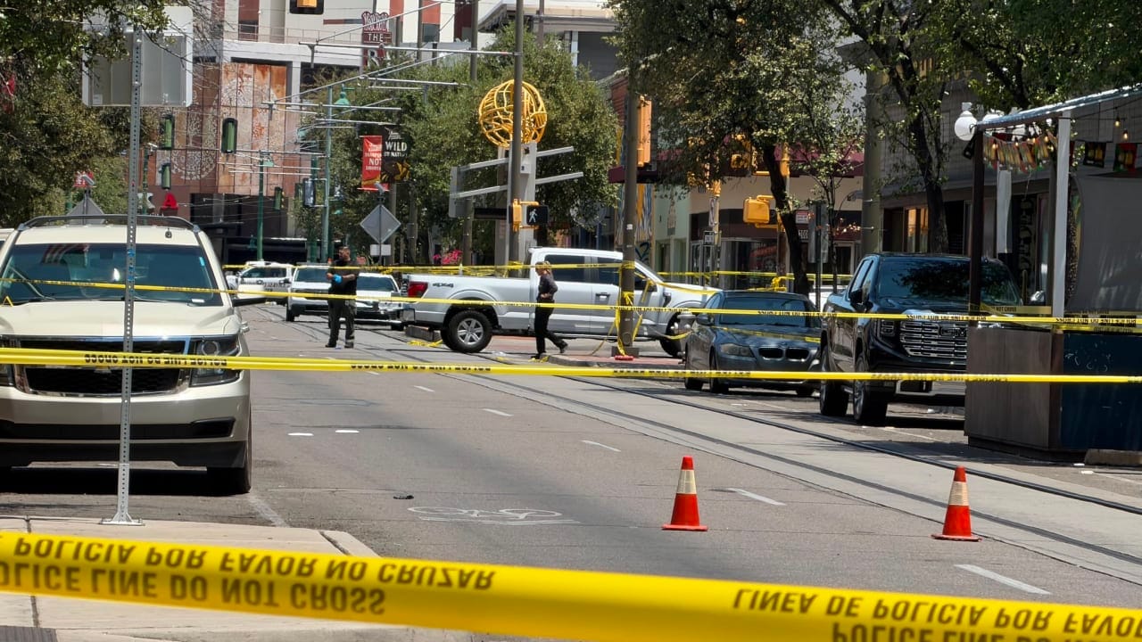 Gunman shoots nine in crowded Tucson nightlife district before police shoot him down