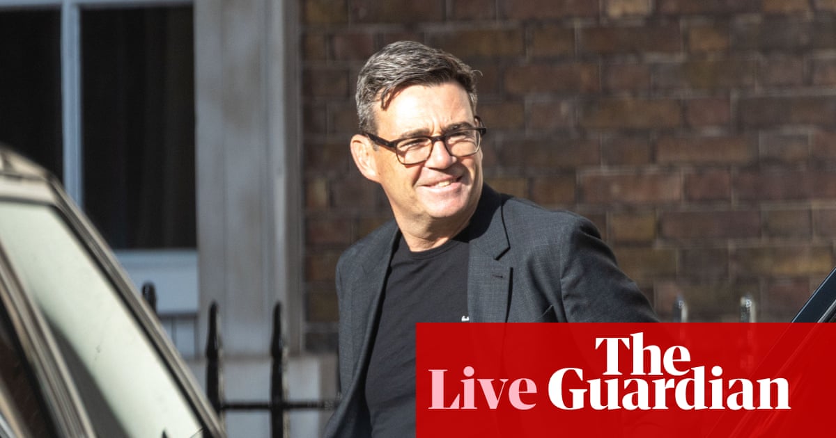 Andy Burnham to become new prime minister and lay out ‘10-year plan’ for the UK in No 10 speech - UK politics live