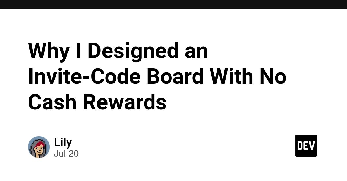Why I Designed an Invite-Code Board With No Cash Rewards