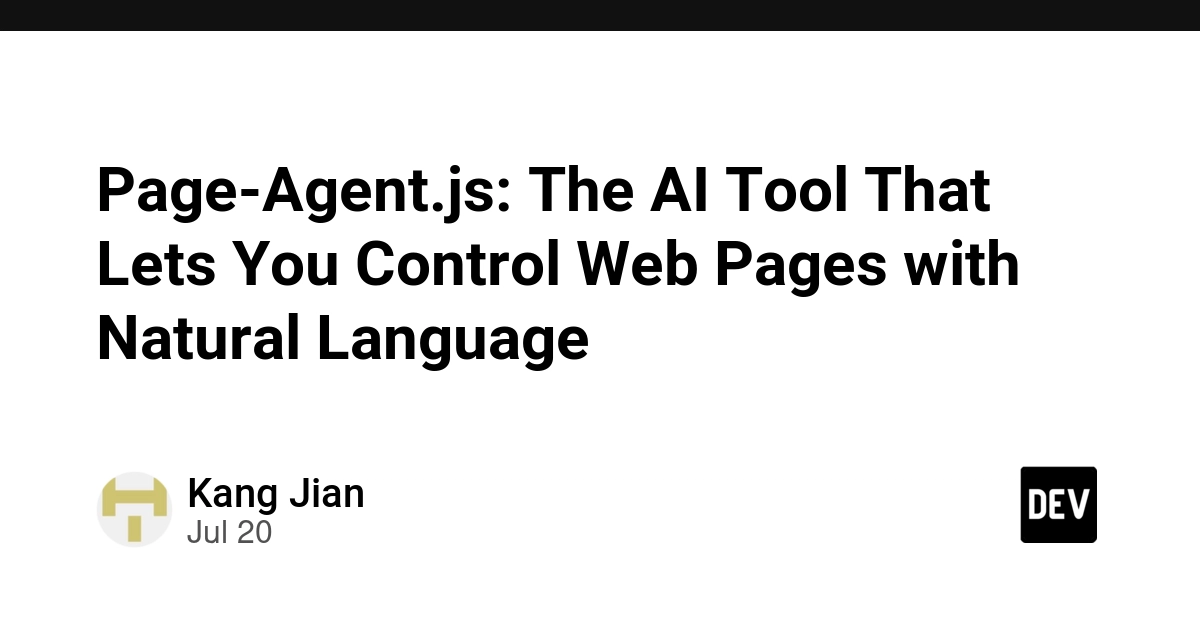 Page-Agent.js: The AI Tool That Lets You Control Web Pages with Natural Language
