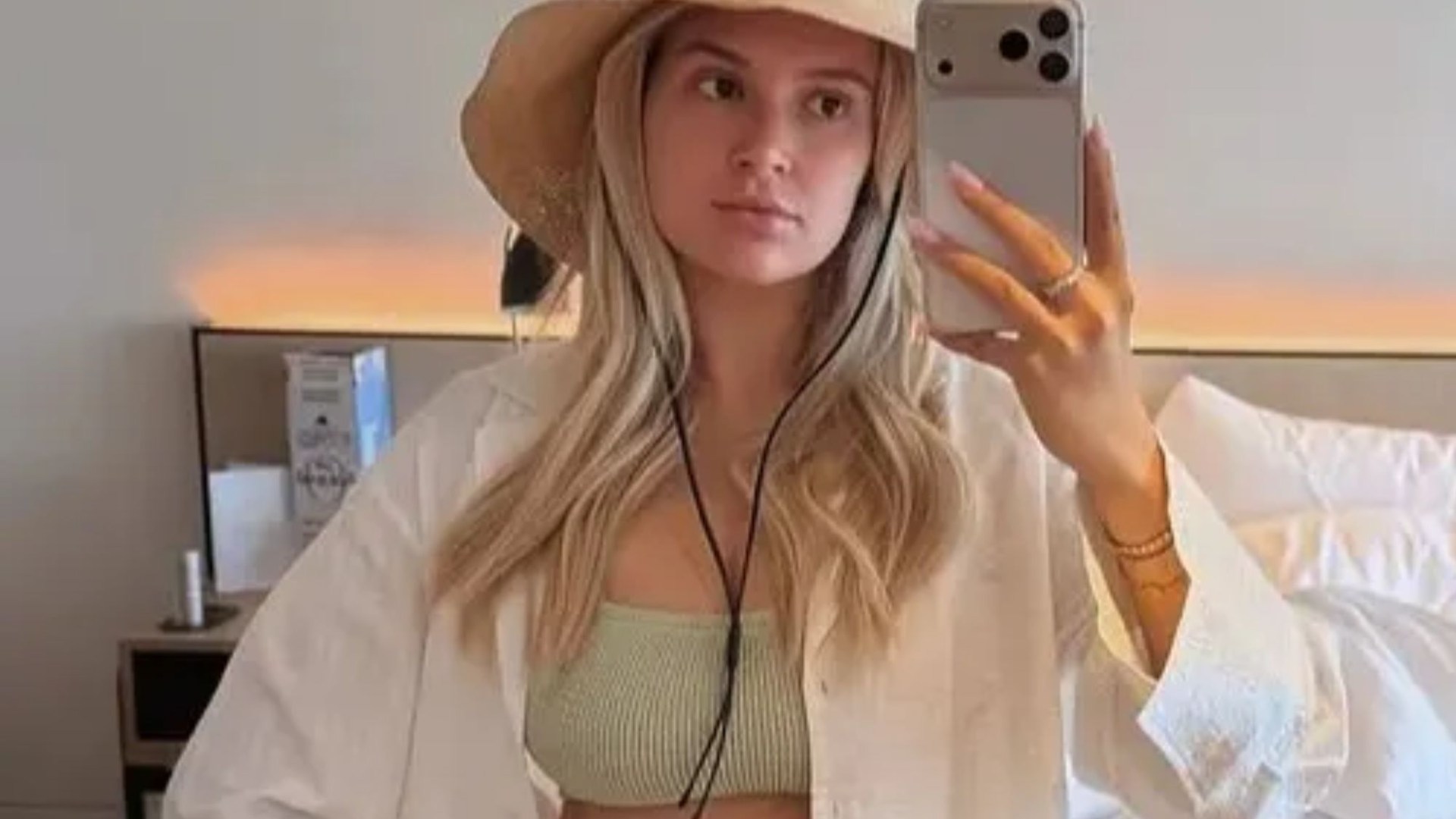 Molly-Mae shows off flat stomach in bikini six weeks on from giving birth — after fans slammed her for private jet post