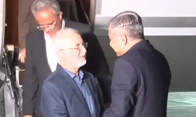Iran’s Interior Minister Eskandar Momeni arrives in Pakistan