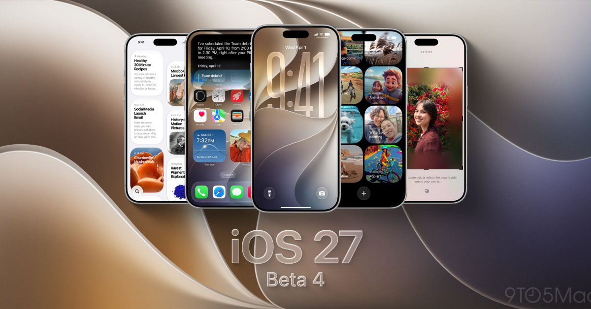 iOS 27 beta 4 now available as Apple tests major Siri AI upgrade