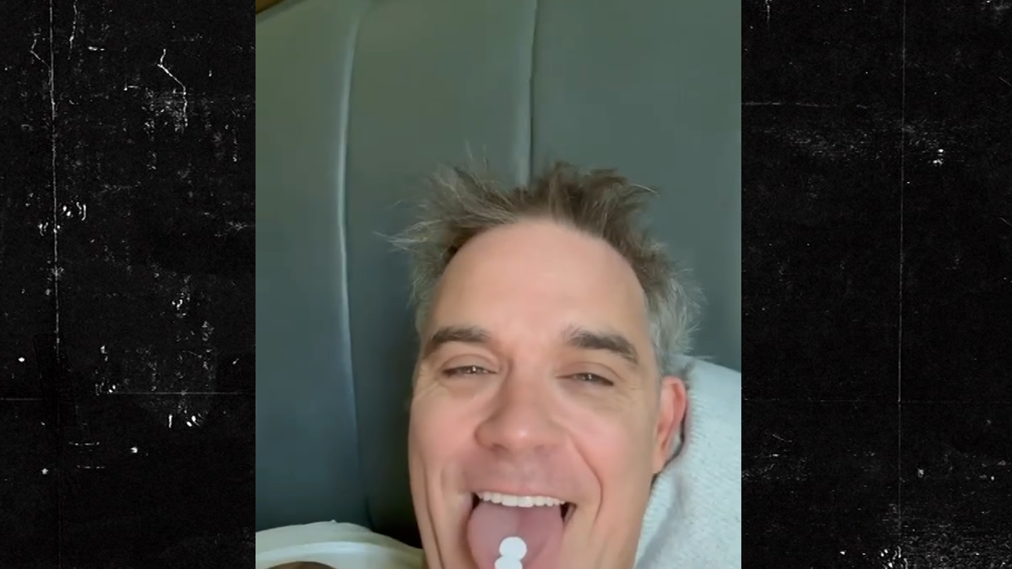 Robbie Williams Addresses White Substance on Mic During World Cup Broadcast